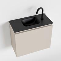 MONDIAZ OLAN 60cm toiletmeubel linen. LEX wastafel urban midden 1 kraangat - thumbnail