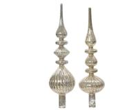 Piek antique glas zilver h35cm - thumbnail