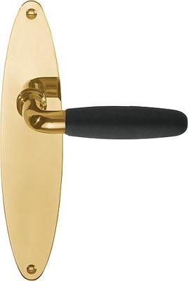 Formani TIMELESS 1931MPOSFC deurkruk op schild blind - messing ongelakt/ebbenhout