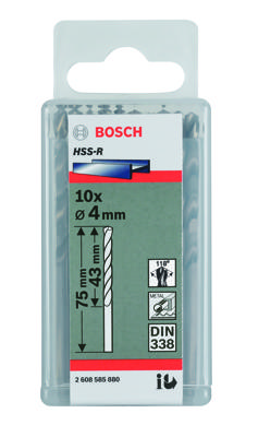 Bosch Accessories 2608597219 HSS Metaal-spiraalboor 3 mm Gezamenlijke lengte 46 mm Rollenwals DIN 1897 Cilinderschacht 10 stuk(s) Bosch Accessories 2608597219 HSS Metaal-spiraalboor 3 mm Gezamenlijke lengte 46 mm Rollenwals DIN 1897 Cilinderschacht 10 stuk(s)