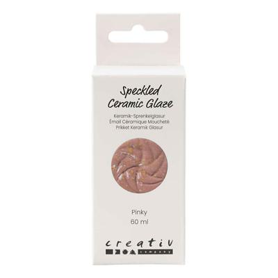 Creativ Company Gespikkeld keramiek glazuur 999-1060 c dekkend pinky - 60ml Creativ Company Gespikkeld keramiek glazuur 999-1060 c dekkend pinky - 60ml