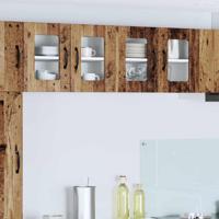 Keukenkast aan de muur met plank 2 pcs Oud Hout 60 x 31 x 40 cm - thumbnail