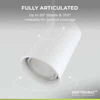 Riga - LED plafondlamp - 4 Watt 345 Lumen - 4000K Neutraal wit - Draaibaar en dimbaar - GU10 - Kantelbaar - Plafondspot - IP20 voor binnen - Wit - thumbnail