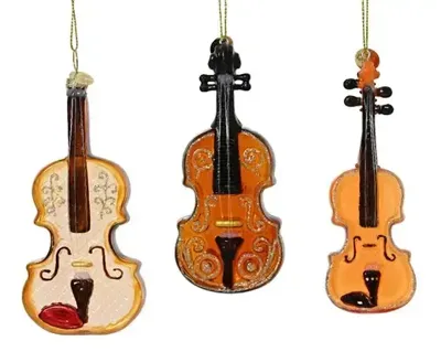 Kerstornament Viool of Cello Assorti 1st