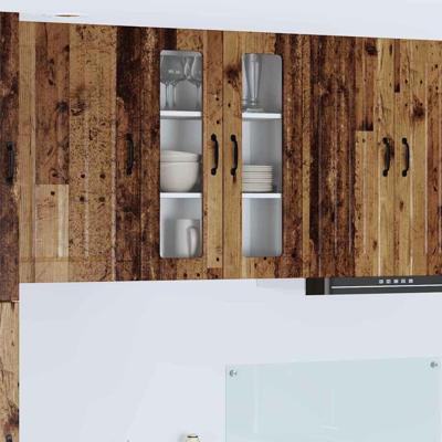 Keukenkast aan de muur Oud Hout 60 x 31 x 80 cm Bewerkt hout Keukenkast aan de muur Oud Hout 60 x 31 x 80 cm Bewerkt hout