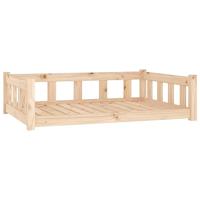 VidaXL Hondenbed 105,5x75,5x28 cm massief grenenhout - thumbnail