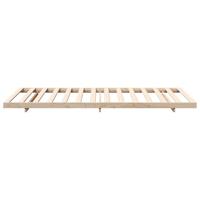 Bedframe Bruin 80 x 210 cm Massief grenenhout - thumbnail