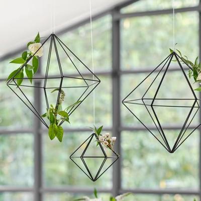 Ginger Ray BW-418 Zwart Metalen Geometrische Decoratie - Large