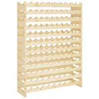 Wijnrek 101x29x134 cm massief grenenhout bruin - thumbnail