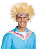 Blonde foute pruik man - thumbnail