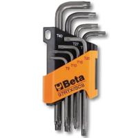 Beta 8-delige set haakse stiftsleutels tools met tamper resistant torx® profiel (art. 97rtx) met support t9-t10-t15-t20-t25 t27-t30-t40 - thumbnail