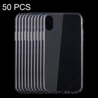 50 stuks voor iPhone X / XS 0 75 mm Ultra-thin transparante TPU beschermhoes - thumbnail