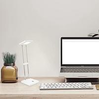 Home sweet home LED bureaulamp Check 31,5 cm - wit - thumbnail