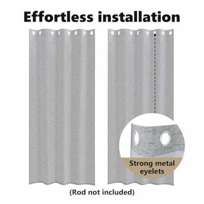 VidaXL Voile gordijn 2 pcs donkergrijs 260 x 140 cm polyester