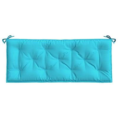 Tuinbankkussens 2 st 120x50x7 cm stof turquoise