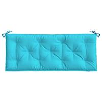 Tuinbankkussens 2 st 120x50x7 cm stof turquoise - thumbnail