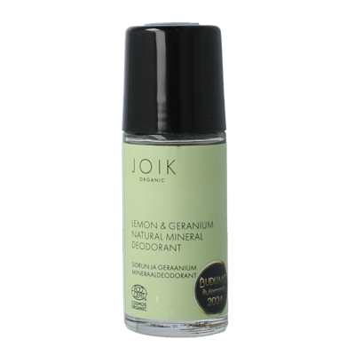 Joik Organics Lemon & geranium mineral deodorant vegan 50 Milliliter
