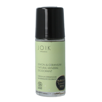 Joik Organics Lemon & geranium mineral deodorant vegan 50 Milliliter - thumbnail