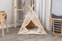 Trixie kattenmand tipi boho beige 55x55x65 cm - thumbnail