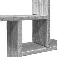 Wandschappen 2 st 38x12x38 cm bewerkt hout grijs sonoma eiken - thumbnail