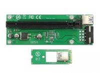 Delock 41428 Riser Card M.2 Key B+M > PCI Express x16 met 30cm USB-kabel - thumbnail
