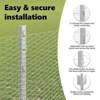 VidaXL Hek met paal zilver 1,2 x 10 m staal - thumbnail