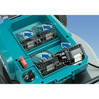 Makita DLM533PT4 2x18 Volt Grasmaaier met 4 Accu's en Duolader 53 cm - zelfrijdend - thumbnail
