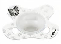Difrax Fopspeen Natural Newborn Junior Siliconen Wit - thumbnail