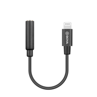 Boya BY-K3 female TRRS naar male Lightning adapter - thumbnail