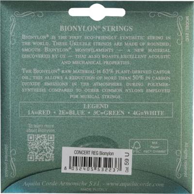 Aquila 59U BioNylon GCEA set snaren voor concert ukelele hoge G