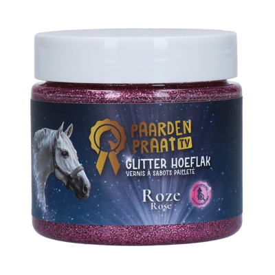 Paardenpraat TV Glitter Hoeflak Roze