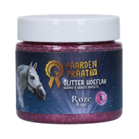 Paardenpraat TV Glitter Hoeflak Roze - thumbnail