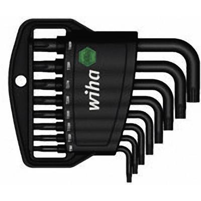 Wiha Stiftsleutelset | in Classic houder | TORX® | Tamper Resistant (met boring) | 9-delig | chemisch gezwart - 36462 - 36462