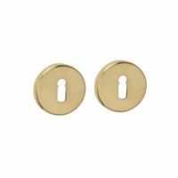 Intersteel sleutelrozetten verdekt ø53x9mm - PVD messingkleur - thumbnail