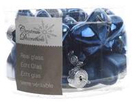 12 Glazen sterren 40 mm nacht blauw KSD Decoris - Decoris - thumbnail