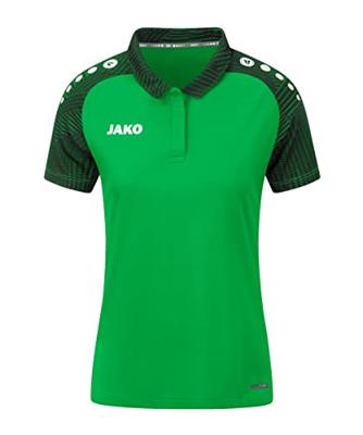 JAKO 6322D Polo Performance Dames - Zachtgroen/Zwart - 38