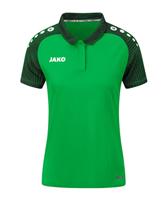 JAKO 6322D Polo Performance Dames - Zachtgroen/Zwart - 42 - thumbnail