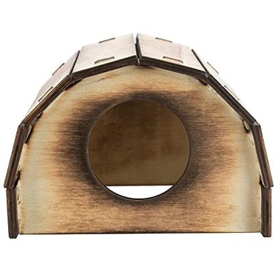 TRIXIE HUIS MIKKEL HAMSTER HOUT GEVLAMD 13X12X9 CM 2 ST