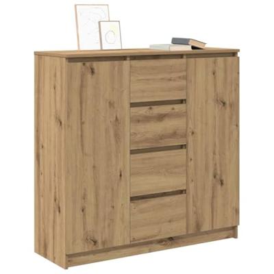Dressoir met lades 100,5x35x98,5 cm spaanplaat artisanaal