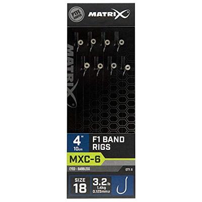 Matrix MXC-6 F1 Band Rigs 10cm 8st. 18 Barbless / 0.125mm