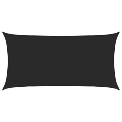 VidaXL Zonnezeil 160 g/m² 3x6 m hdpe zwart