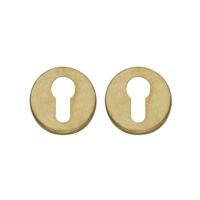 Intersteel Set van 2 cilinderrozettenTira rond messing getrommeld - 0011.318687 - thumbnail