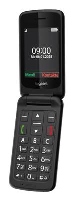 Gigaset GL595 Mobiele telefoon SOS-knop, Spatwaterdicht, Stofvrij Zwart