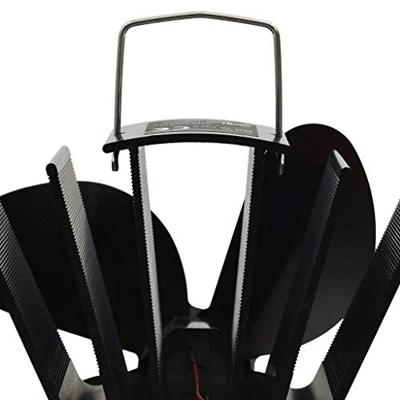 VidaXL Kachelventilator met 4 vinnen zwart