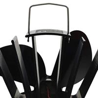 Kachelventilator met 4 vinnen zwart - thumbnail