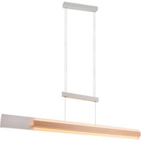 LED Hanglamp - Musterring Rivera - 1 Lichtpunt van 48 Watt - Dimbaar - Aanpasbare Lichtkleur - Hoogte Aanpasbaar - Afstandsbediening - Uitschuifbaar - Warm Grijs - Metaal - thumbnail
