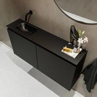 MONDIAZ TURE 100cm toiletmeubel urban. EDEN wastafel urban links geen kraangat - thumbnail