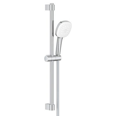 GROHE Tempesta 110 Cube Glijstangset - 60cm - vierkante handdouche - 2 straalsoorten - 5.6 l/min - gladde doucheslang - chroom 2757830e