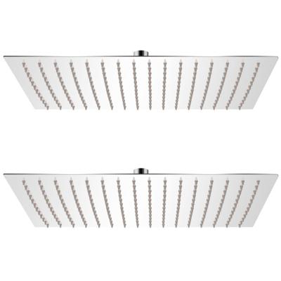 VidaXL Regendouchekoppen 2 st 30x40 cm roestvrij staal