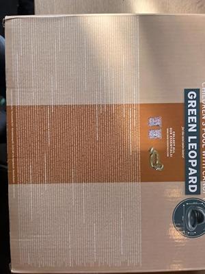 Swim Essentials Zwembad met zonnescherm Luipaard Groen 100 cm